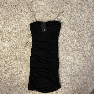 NWT FashionNova Cut Mini Cocktail Party Dress in Black